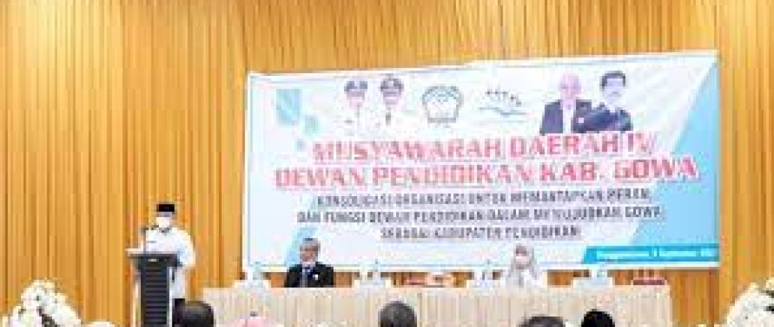 Wabup Gowa Harap Dewan Pendidikan Bantu Pemerintah Siapkan Sekolah Tatap Muka