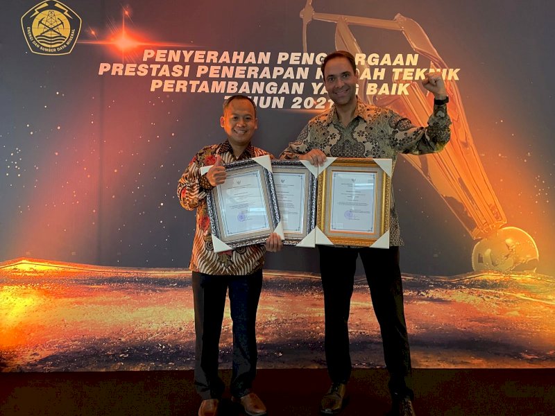 PT Vale Raih 3 Penghargaan Praktek Pertambangan yang Baik dari Kementerian ESDM 