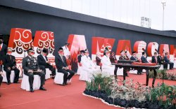  Ketua DPRD Makassar Ikuti Upacara Pengibaran Bendera di Pantai Losari