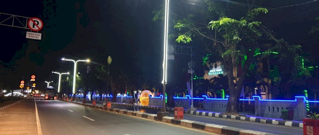 Pergantian Sekda, Lampu Jalan di Kota Takalar Kembali Menyala