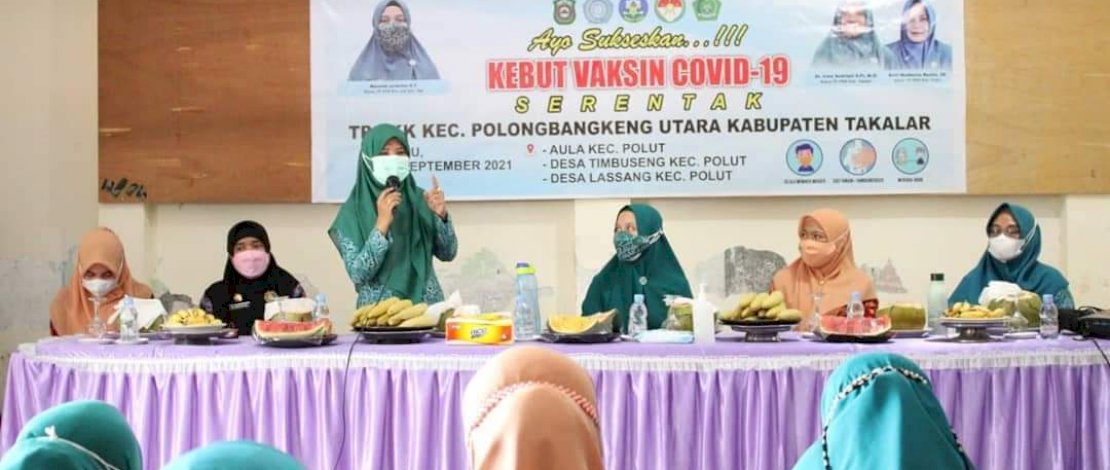 TP PKK Kebut Vaksinasi, Takalar Capai 2.263 Peserta Vaksin