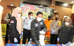 Wabup Takalar Hadiri Pemusnahan Barang Bukti Sabu di Polres Takalar