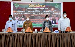 Dibuka Bupati Luwu Utara, Kemenag Sulsel Sosialisasi KMA Nomor 660 tentang Pembatalan Pemberangkatan Jemaah Haji