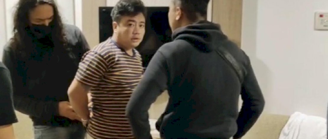 Salah satu begal sadis dibekuk di salah satu hotel di Makassar.