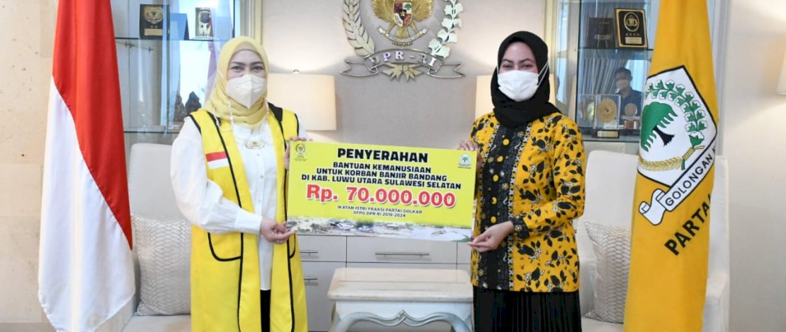 IIFPG DPR RI Serahkan Bantuan Untuk Penyintas Banjir Bandang Luwu Utara