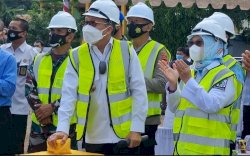 Pemancangan Tiang Masjid Terapung BJ Habibie Dimulai, Taufan Pawe: Icon Religius Termegah di Sulsel