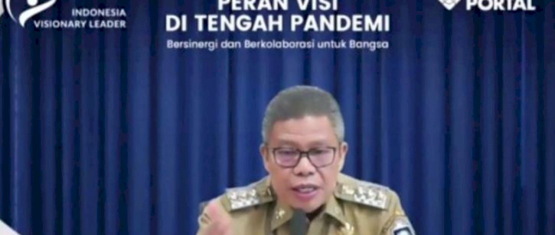 Taufan Pawe dalam virtual Visionary Leader.