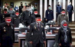  Pemkot dan DPRD Parepare Simak Pidato HUT ke-76 RI Secara Virtual