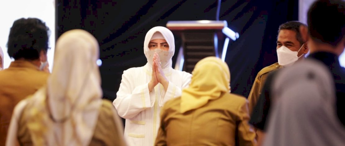 Indira Yusuf Ismail dalam alam Sosialisasi Strategi Penanganan Anak Tidak Sekolah dan Anak Berisiko Putus Sekolah akibat Dampak Pandemi Covid-19", yang digelar di Hotel Swissbel, Senin (11/10/2021).