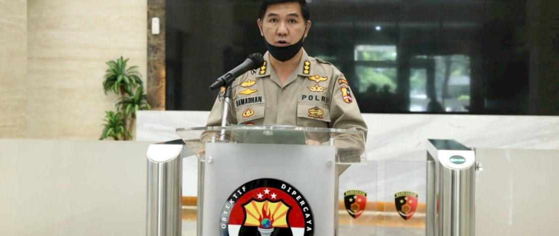 Kabag Penum Divisi Humas Polri Kombes Ahmad Ramadhan di Mabes Polri