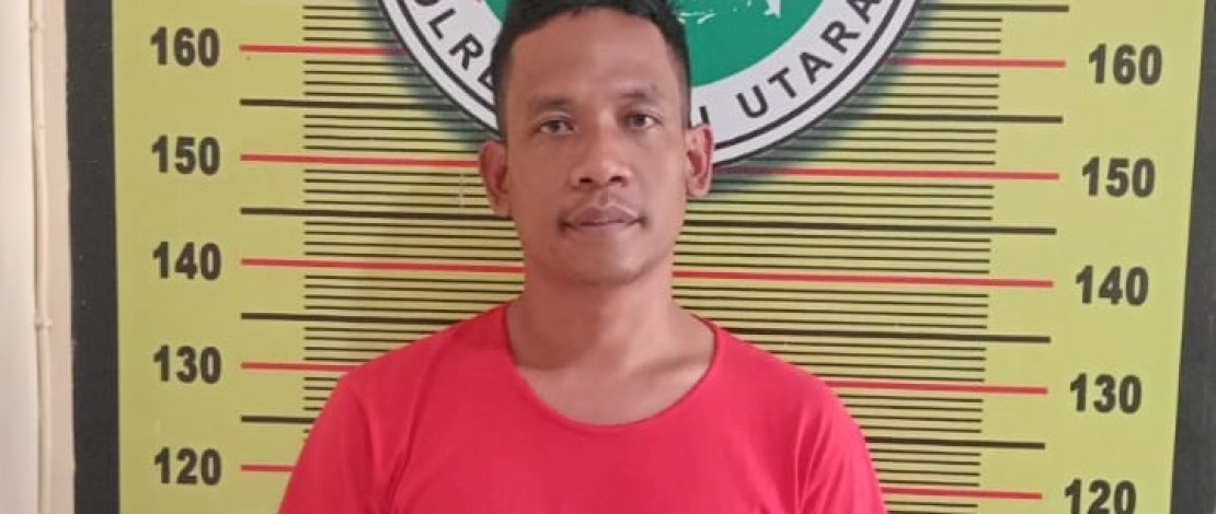 IW saat diamankan Satresnarkoba Polres Luwu Utara.