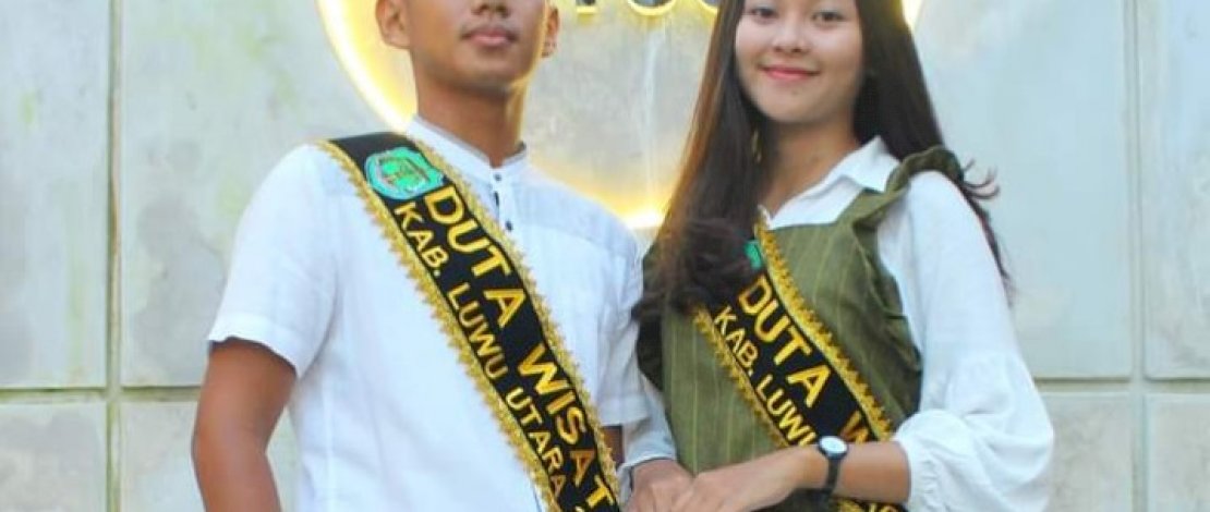 Muhammad Hidayat dan Audy Stephani, dua duta wisata asal Lutra.