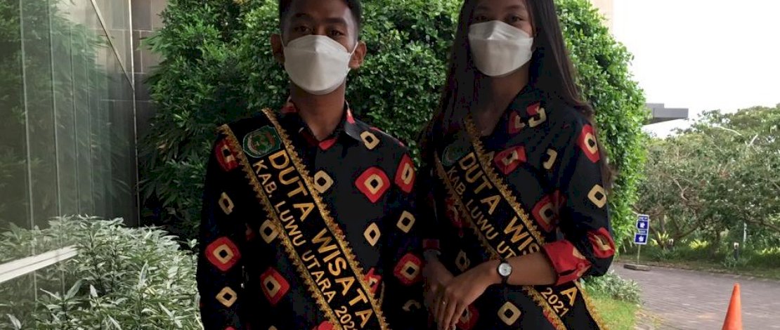 Muhammad Hidayat dan Audy Stephani, dua duta wisata asal Lutra.