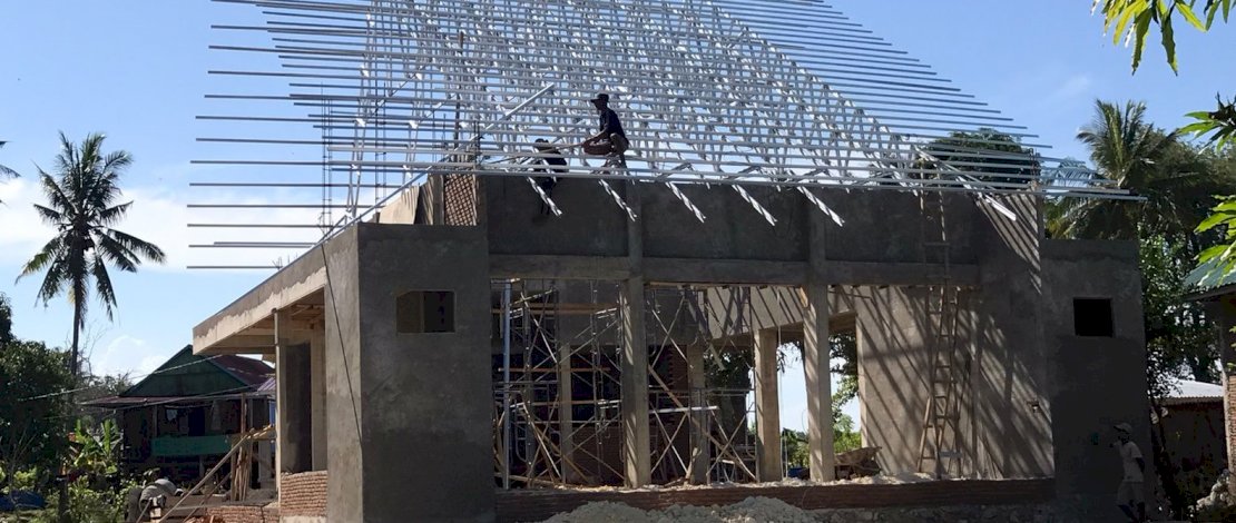 Desain masjid yang dibangun anggota DPR RI Muhammad Yasir di atas tanahnya di Wae Tuo, Bone.