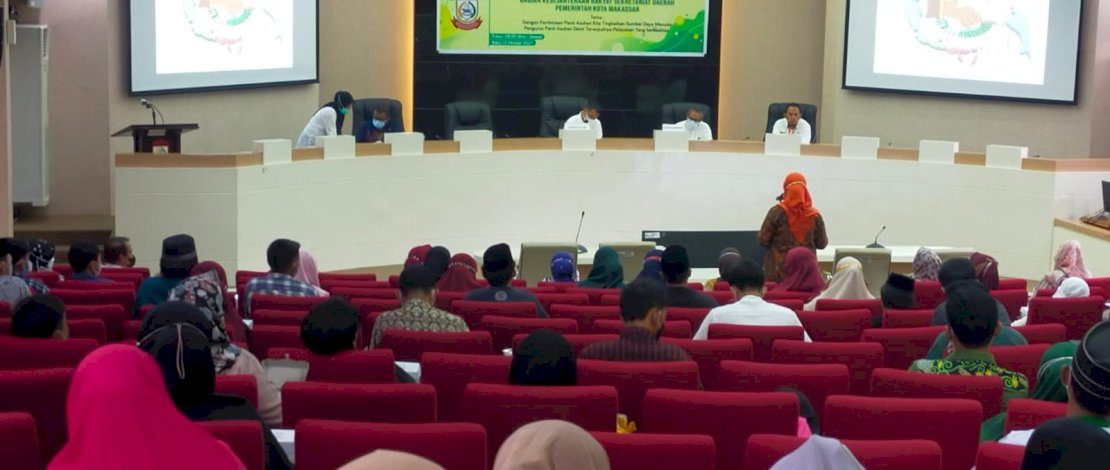 Suasana pelatihan yang digelar Bagian Kesra Makassar.