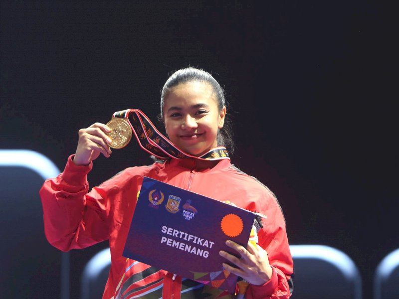 Karateka Cantik Sulsel Ngaku Senang di Papua