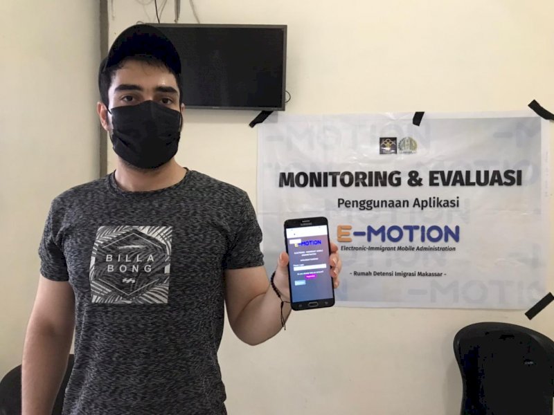 Rudenim Makassar lakukan Monev Penggunaaan E-Motion ke Pengungsi Luar Negeri