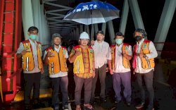 Sebelum Diresmikan, Anggota DPR RI Muhammad Fauzi Tinjau Jembatan Palopo-Toraja