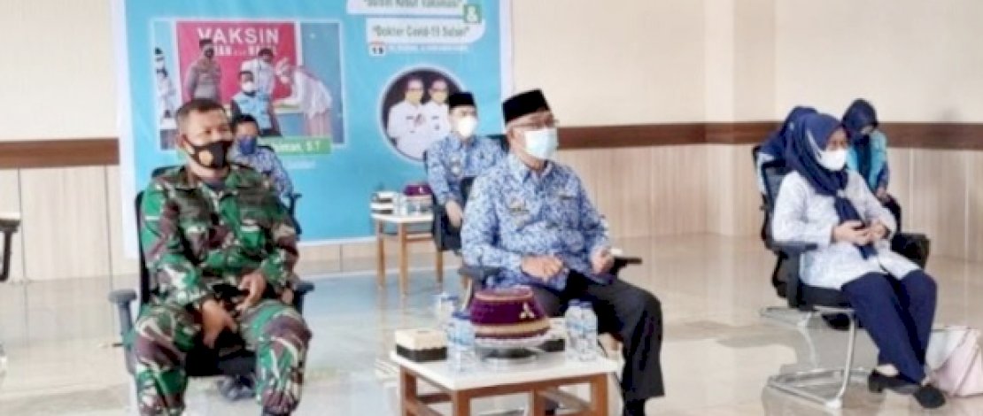 Wakil Wali Kota Parepare, Pangerang Rahim, bersama Forkopimda mengikuti peluncuran Sulsel Kebut Vaksinasi dan Telemedicine Halo Dokter yang dilaksanakan Pemerintah Provinsi Sulawesi Selatan secara virtual, Senin (19/7/2021).