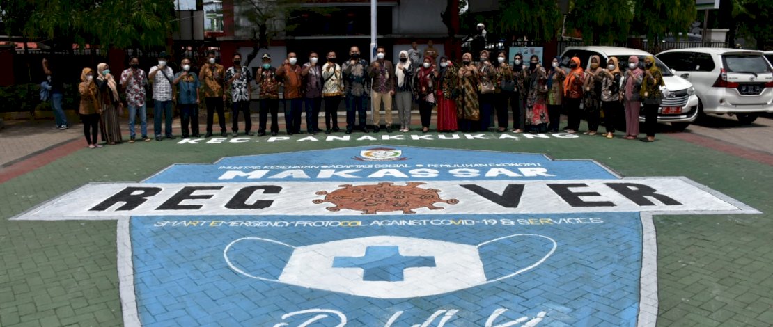 Pemerintah Kecamatan Panakkukang, Kota Makassar, saat menerima kunjungan dari Pemerintah Kecamatan Soreang, Kota Parepare.