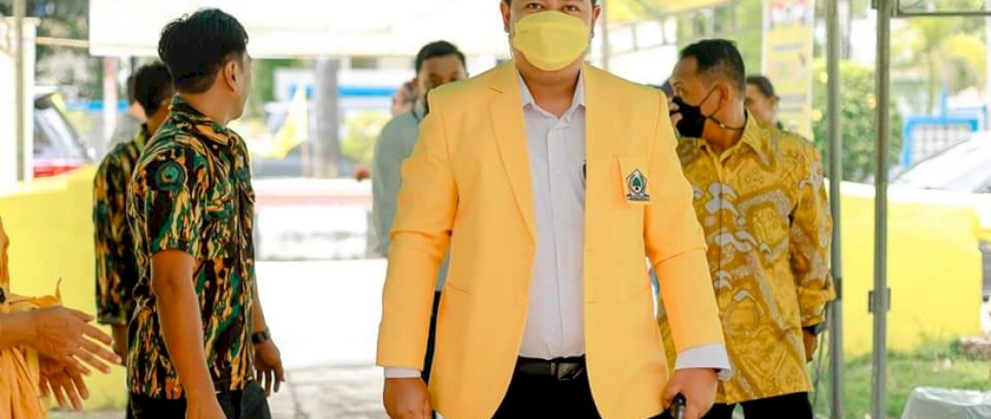 Ketua DPD Golkar Barru, Mudassir Hasri Gani.