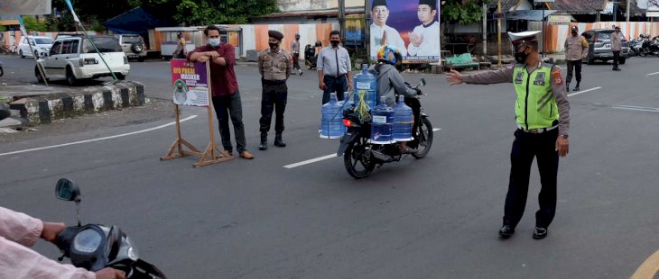 Polres Parepare Gelar Razia Masker