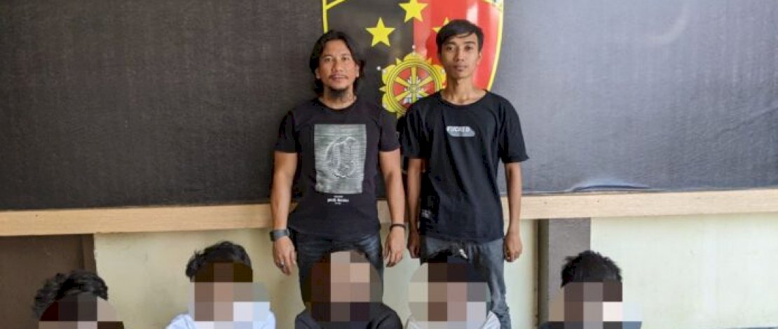 Tujuh pemuda diamankan Polres Palopo.