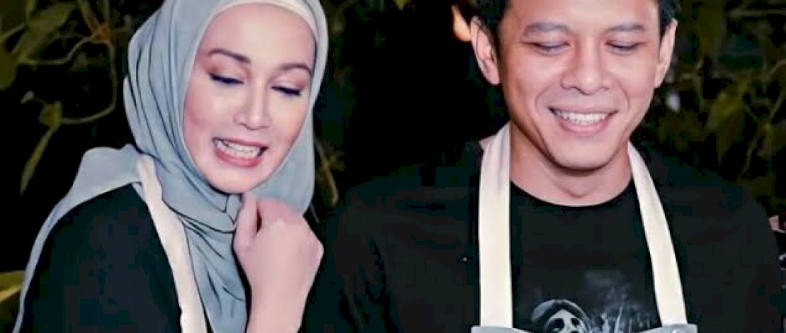 Potret Dina Lorenza dan Ariel Noah. 