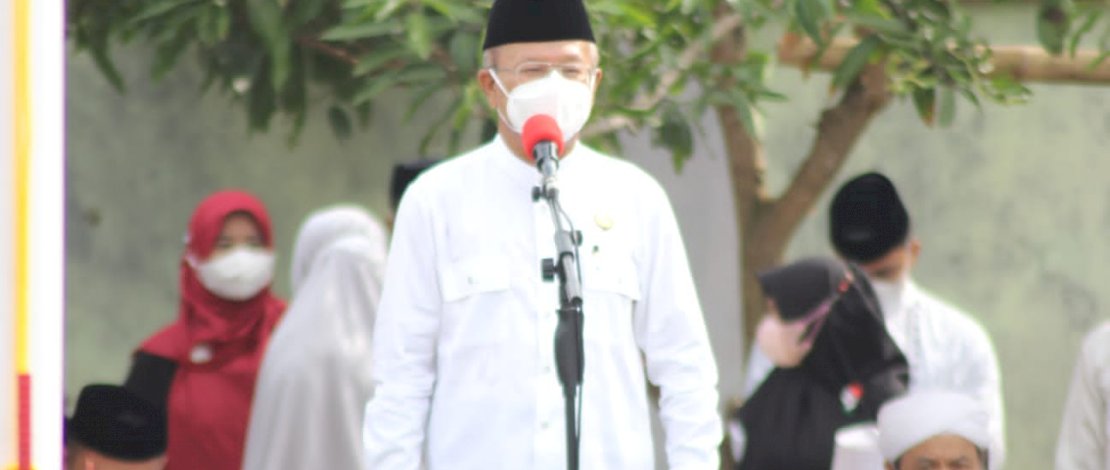 Bupati Jeneponto, H Iksan Iskandar saat melaunching Kampung Qur'an.