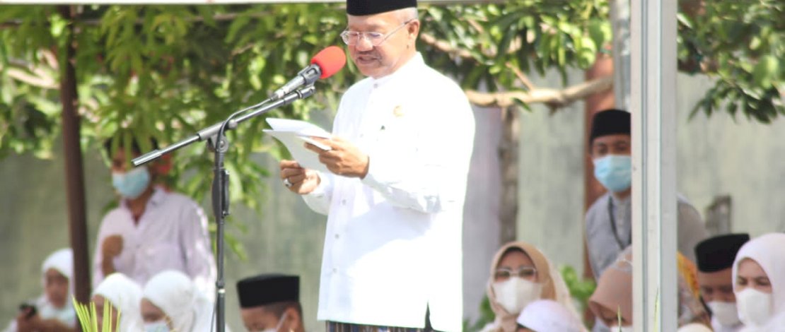 Bupati Jeneponto, H Iksan Iskandar saat melaunching Kampung Qur'an.