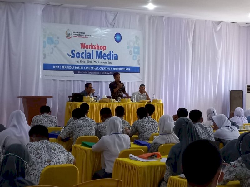 Disdik Sulsel Gelar Workshop Social Media Bagi Pelajar di Kabupaten Bone