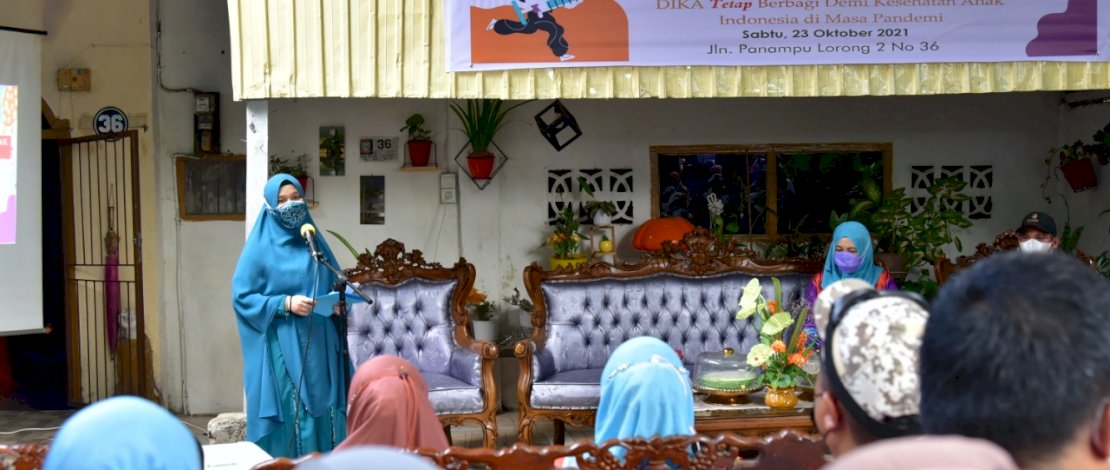 Hadiri Bakti Sosial DIKA Fakultas Kedokteran Unhas, Ketua Tim Penggerak PKK Sulsel Minta Anak 12 Th Segera di Vaksin