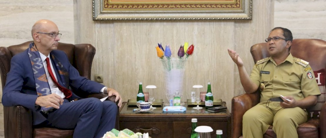 Pertemuan Walikota Makassar dan Duta Besar Republik Ceko. FOTO/HUMASPEMKOT