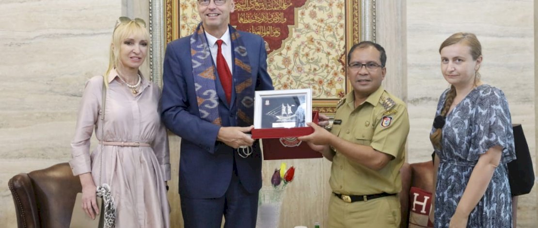 Pertemuan Walikota Makassar dan Duta Besar Republik Ceko. FOTO/HUMASPEMKOT