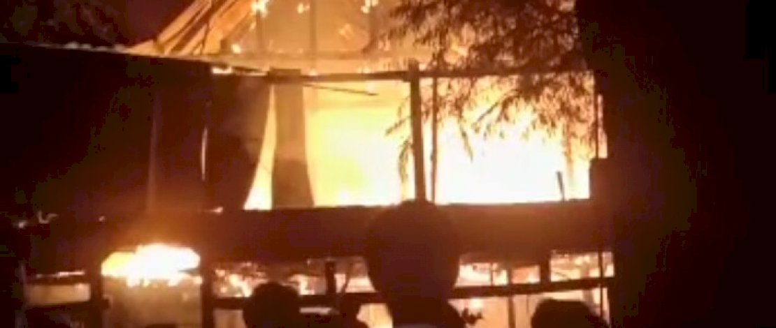 Kebakaran di Jeneponto, Sulsel.