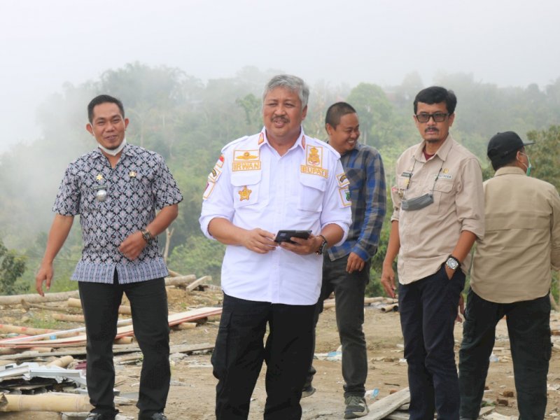 Bupati Pinrang Tinjau Pembangunan Puskesmas Sali-sali
