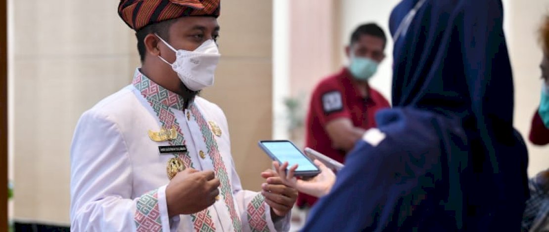 Plt Gubernur Sulsel, Andi Sudirman Sulaiman saat ditemui di Kantor Gubernur Sulsel, Kamis (28/10/2021).
