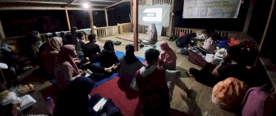 Suasana Kemah Calon Pemimpin di Jungle Camp, Desa Bili-bili, Gowa.