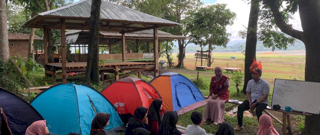 Suasana Kemah Calon Pemimpin yang digelar Abdi Peneleh di Jungle Camp Bili-bili, Gowa.