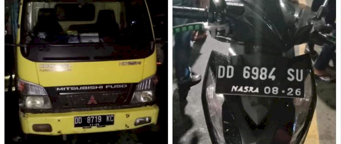 Truk vs motor di Jl AP Pettarani Makassar tewaskan satu orang.