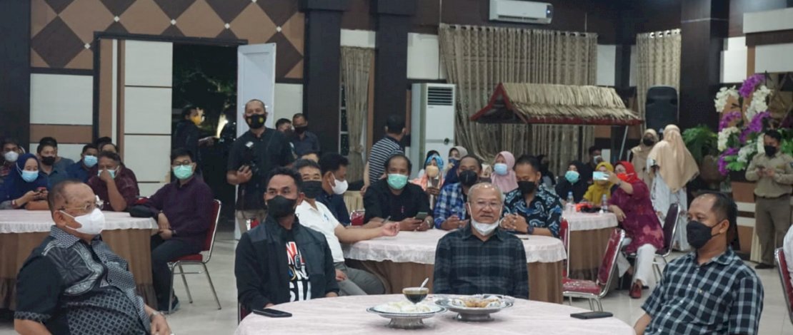 Bupati Jeneponto, H Iksan Iskandar menyambut kedatangan tim dari Polda Sulsel terkait road show Vaksinasi Covid-19.