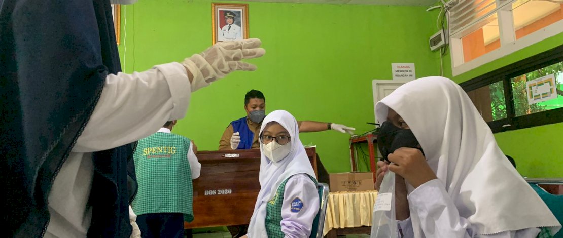 Pastikan Siswa Aman, SMP Negeri 3 Makassar Mulai Skrinig Pakai GeNose