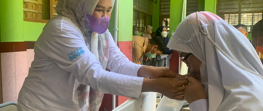 pemeriksaan atau skrining terhadap siswa melalui GeNose.