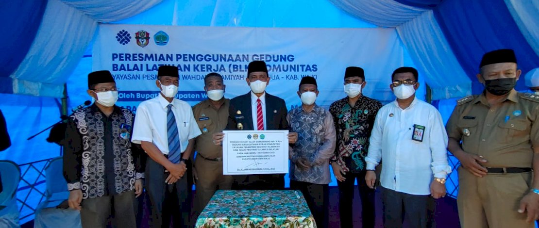Resmikan BLK Komunitas, Bupati Wajo Harap Hasilkan SDM Unggul