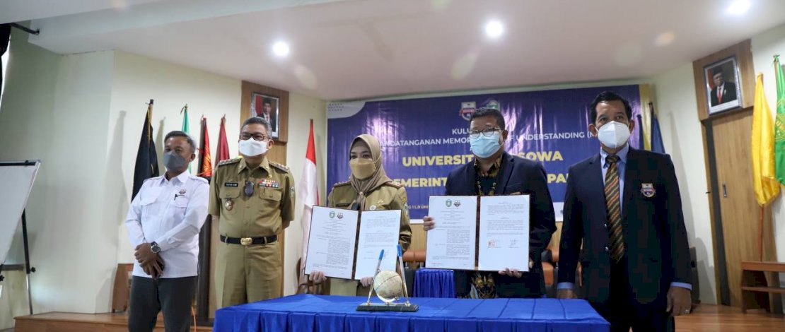 Taufan Pawe menghadiri kuliah umum di Unibos Makassar, Selasa (2/11/2021).