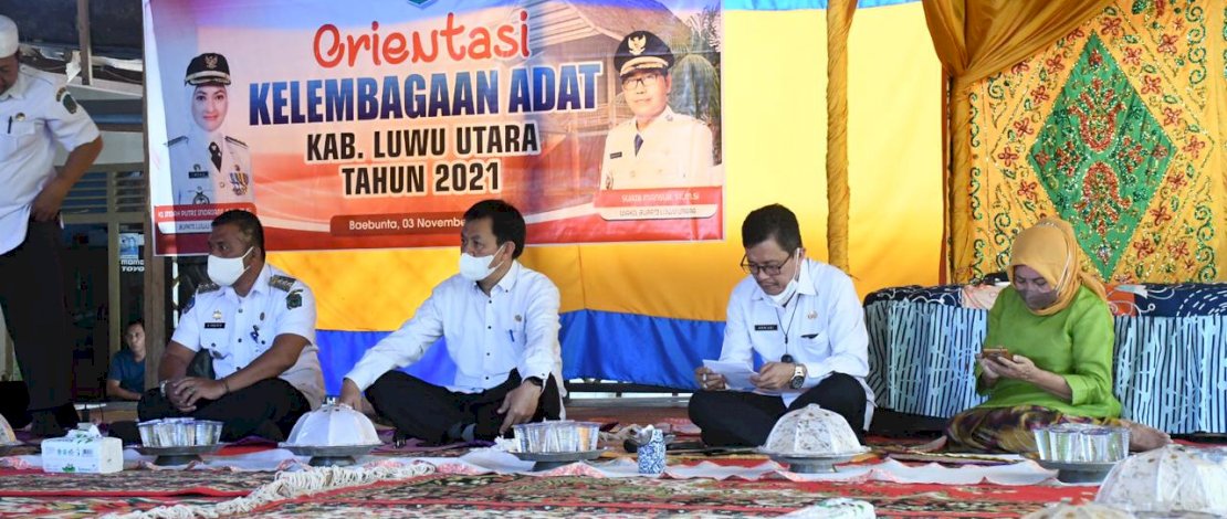 Suasana Rapat Orientasi Kelembagaan Adat, di Baruga Latamacelling, Rabu (3/11).