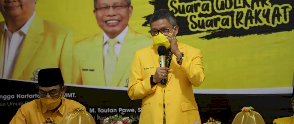 Ketua Golkar Sulsel, HM Taufan Pawe.