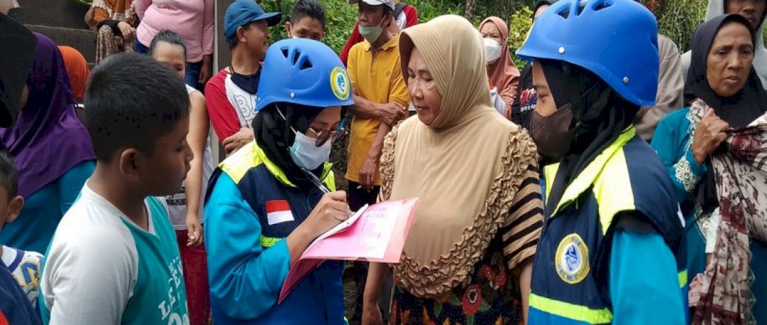 Tim Blue Helmet diterjunkan ke lokasi bencana di Batu, Malang, Jawa Timur.