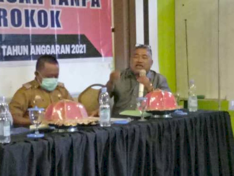 Libatkan Dinkes, Anggota Komisi II DPRD Parepare Sudirman Tansi Sosialisasikan Perda Kawasan Tanpa Rokok