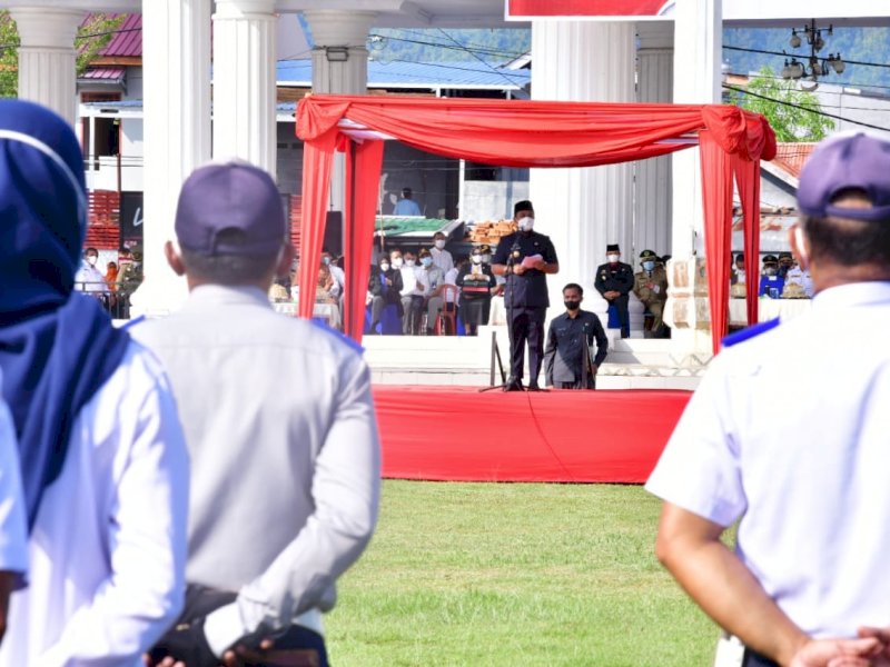 Siaga Bencana di Luwu Raya, Plt Gubernur Sulsel Jadi Irup Hari Pahlawan di Kota Palopo